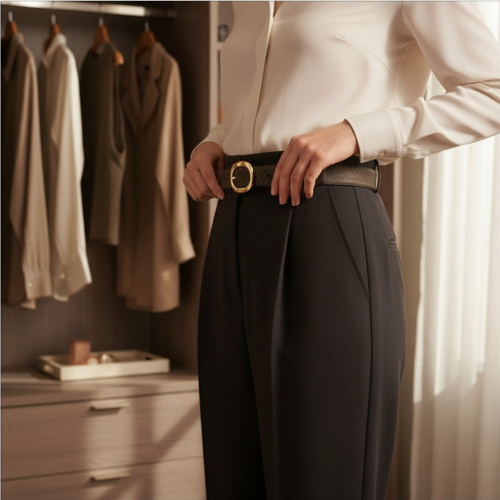 Michael Kors Women's Reversible Leather Logo Belt Sz XL Dark and Cognac Brown - Picture 15 of 16